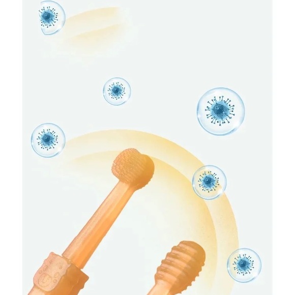 Small pet soft silicone toothbrush set with storage case - Picture 4 of 11